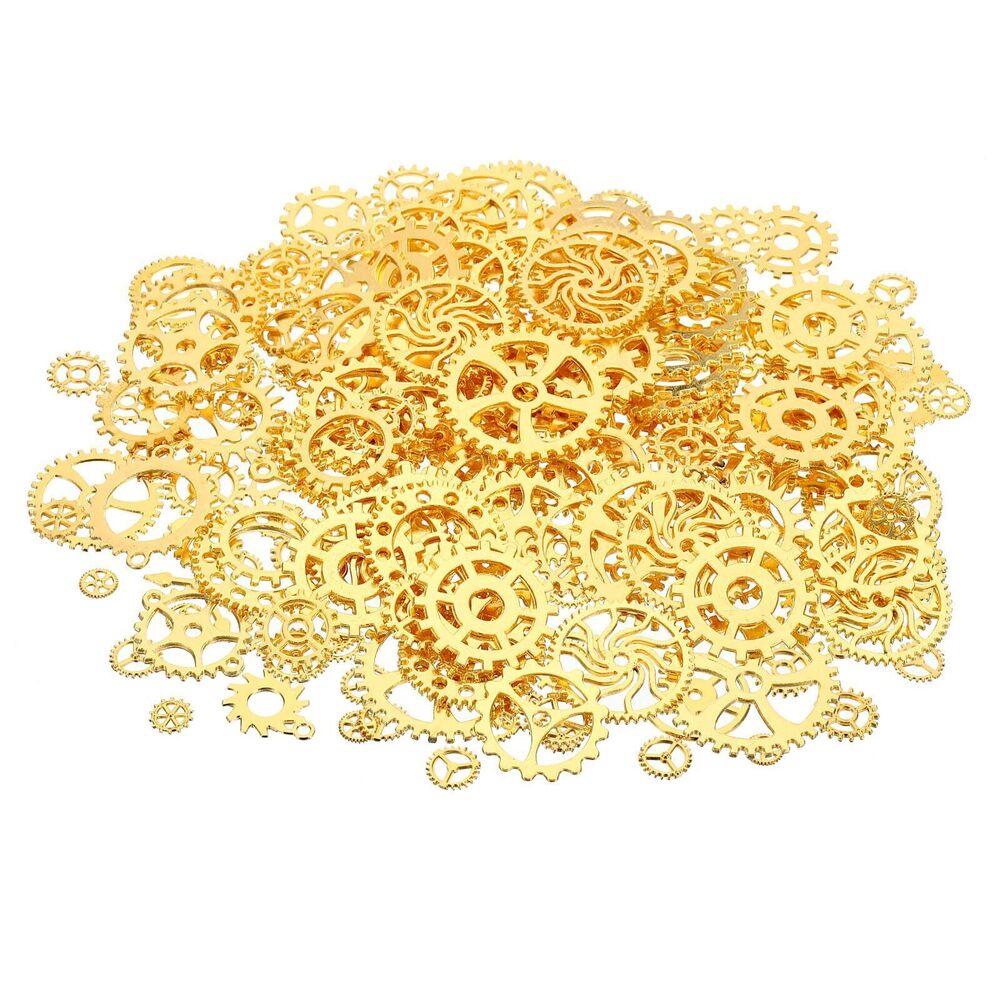 2934 Gears Charm, 200Gram Metal Wheel Gears Charm Pendant for Necklace